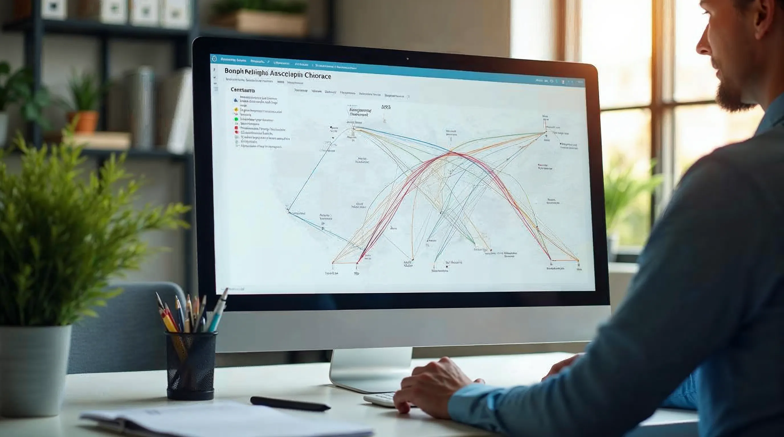 Compliance-ansvarig arbetar med en enhetlig dashboard för flera ramverk