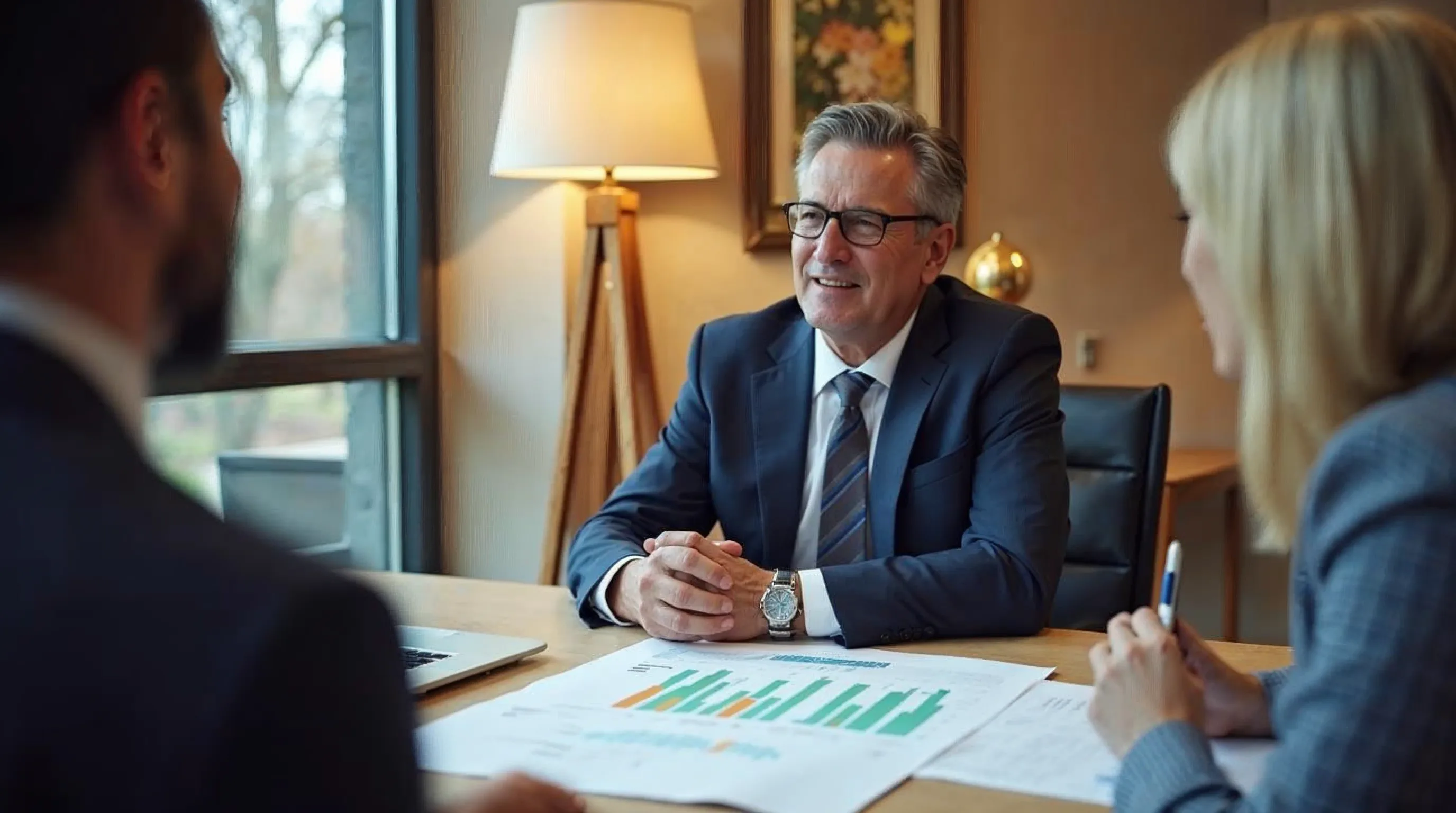 Företagsledare och säkerhetsrådgivare diskuterar NIS2-implementering