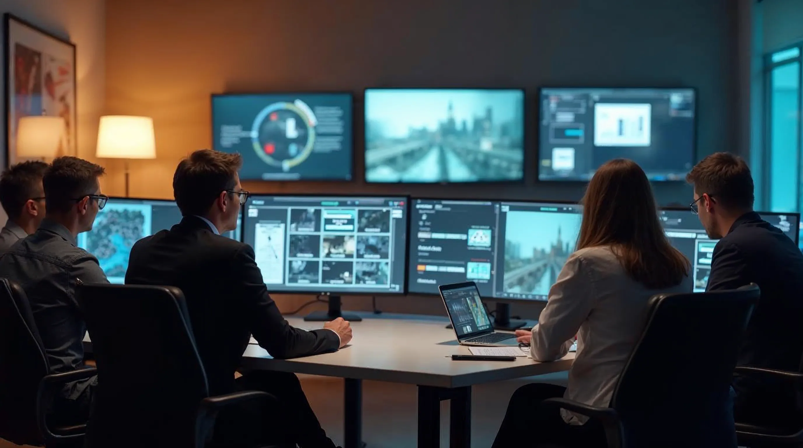 Krishanteringsteam genomför en kontinuitetsövning i ett operationsrum