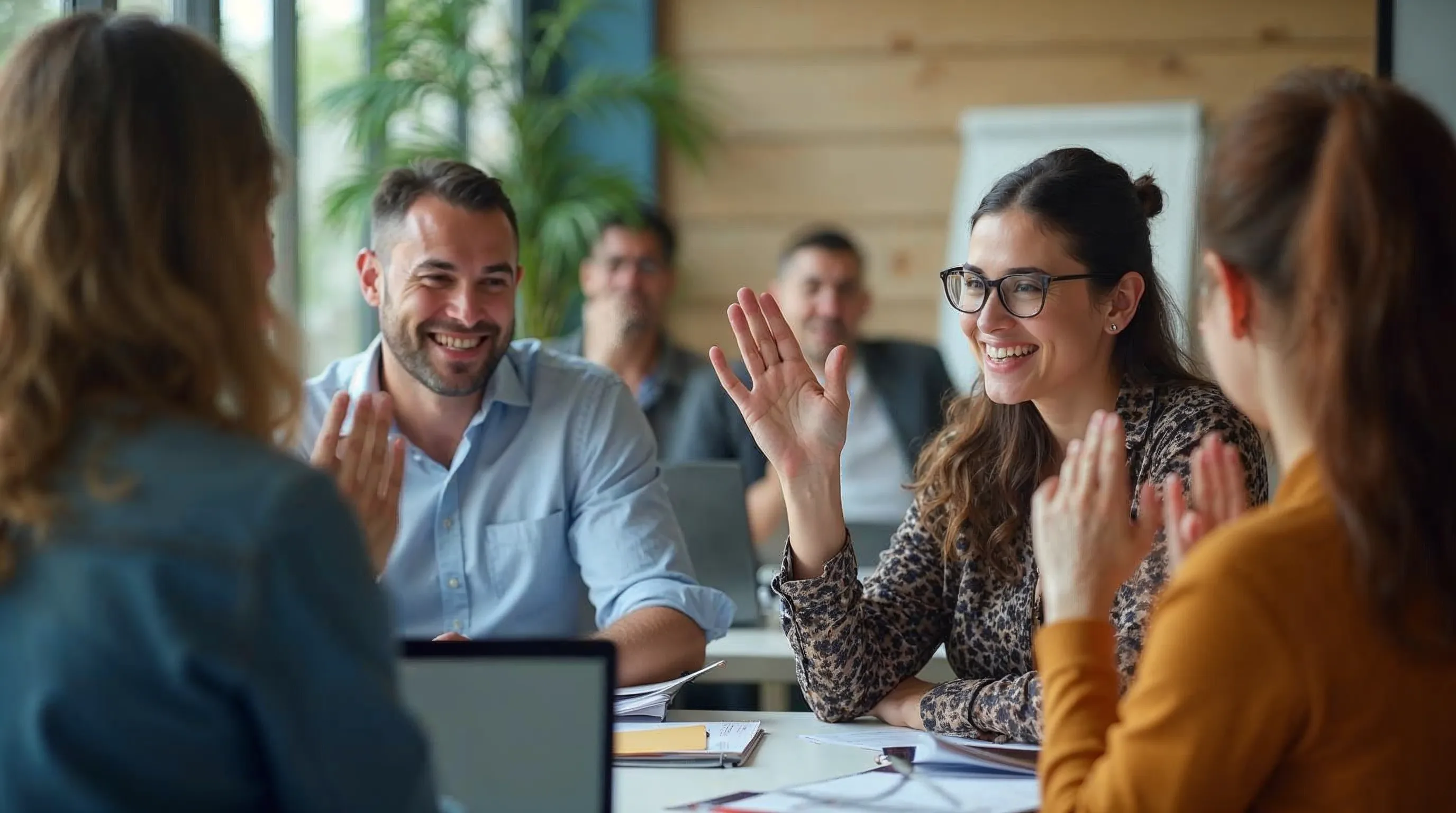 Medarbetare deltar i en interaktiv cybersäkerhetsutbildning